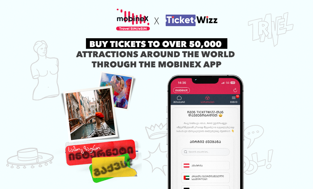 Already know what you want to see on your trip? Buy your tickets right from the mobineX app