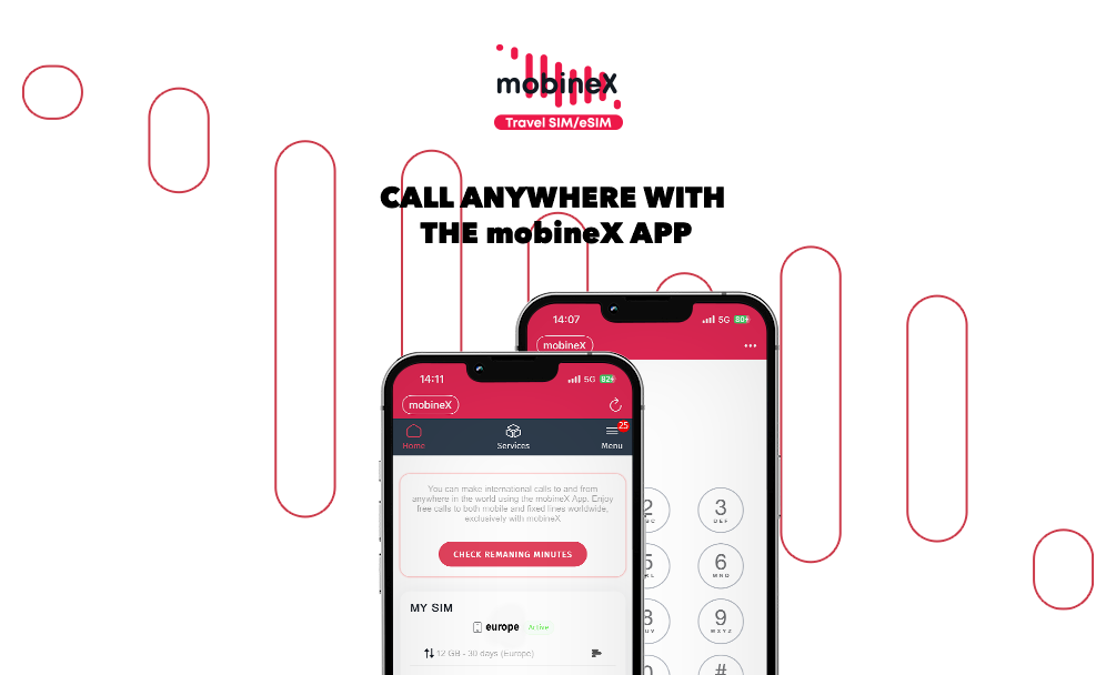 Call with the mobineX App and Save Money While Travelling